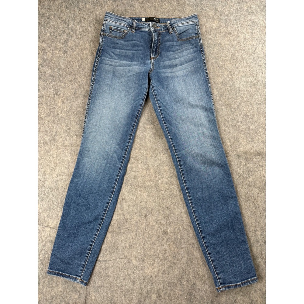 KUT from the Kloth Diana Fab AB Skinny Jeans Women Size 8 Blue Denim Slim